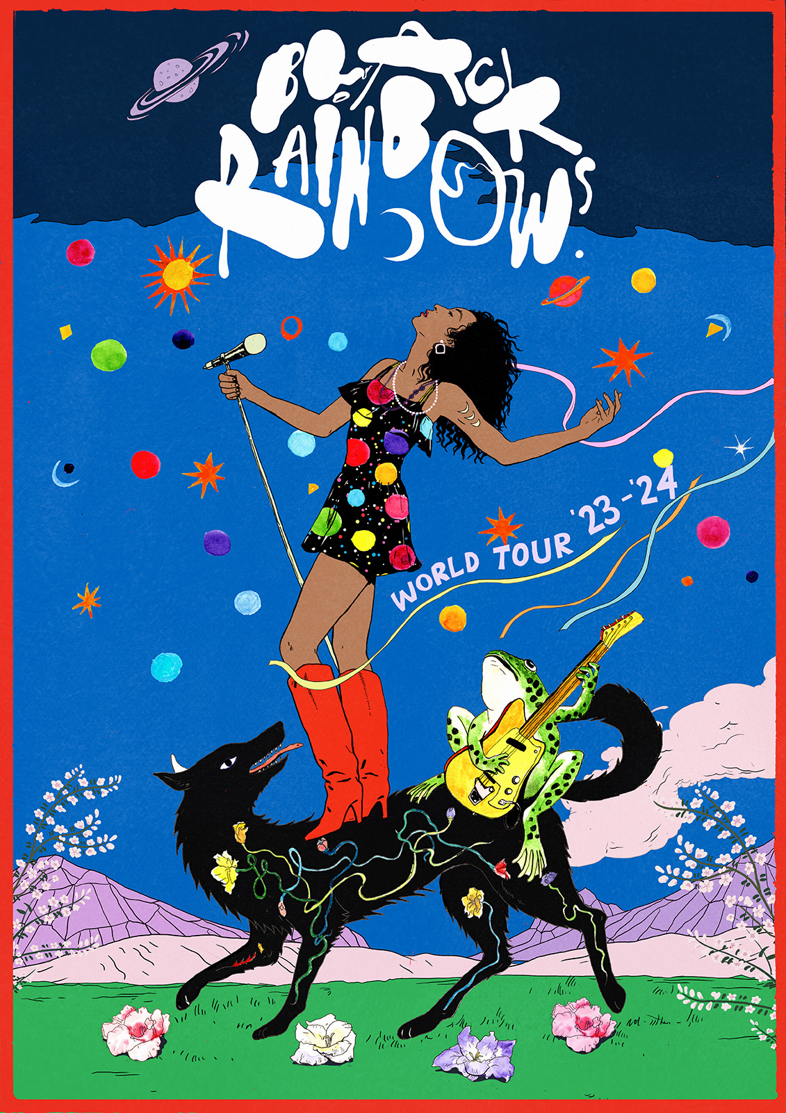 Black Rainbows Tour Poster
